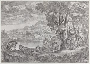 エジプトへの飛行のある風景, 1626-80., 1626-80.
