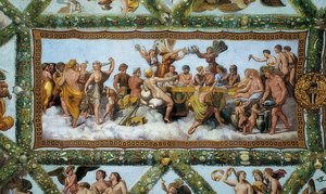 キューピッドとプシュケの結婚。 1510-1517 作： Giovanni Francesco Penni