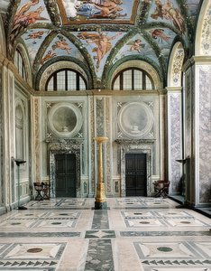 アモールとプシュケのロッジア、ヴィララファルネジーナの西側、1階。 1517年頃 作： Giovanni Francesco Penni