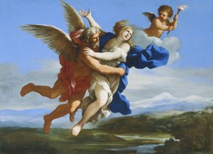 オレイシアを誘拐するボレアス 作： Giovanni Francesco Romanelli