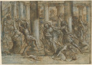 無辜の虐殺 作： Giovanni Francesco Romanelli
