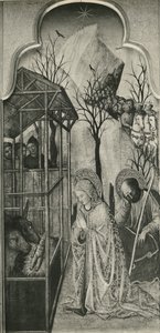 聖母の生涯、キリスト降誕、1445年頃（ポプラのパネルに油彩） 作： Giovanni Francesco da Rimini