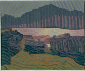 カポラーゴの眺め、c。 1907年。 作： Giovanni Giacometti