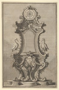 Disegni Diversi、1714または1750の時計のデザイン。 作： Giovanni Giardini