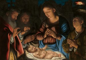 羊飼いの礼拝 作： Giovanni Girolamo Savoldo