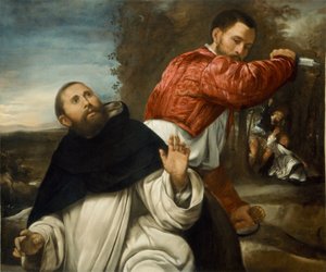 殉教者聖ペテロの死 作： Giovanni Girolamo Savoldo