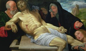 キリストの嘆き 作： Giovanni Girolamo Savoldo