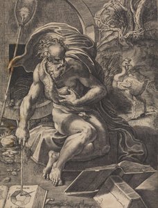ディオゲネス、カリフォルニア州。 1527年。 作： Giovanni Jacopo Caraglio