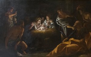 キリスト降誕のシーン 作： Giovanni Lanfranco