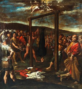 長老聖ヨセフの殉教、1640～1645年頃。 作： Giovanni Lanfranco