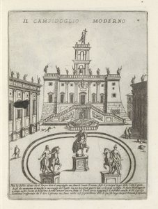 カピツール テ ローマ 現代の国会議事堂 (オブジェクトのタイトル) Moderne en antieke Monuments en bouwwerken in Rome (シリーズタイトル) ローマのアルマ市の古代と現代の建物の装飾品（シリーズタイトル）