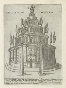 ローマのアウグストゥス廟 Mausoleo di Augusto (オブジェクトのタイトル) ローマの近代および古代のモニュメントと建造物 (シリーズ タイトル) ローマの装飾作品 (シリーズ タイトル) 作： Giovanni Maggi