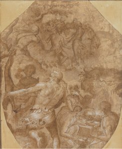 ガラスの発見、約。 1570-72。 作： Giovanni Maria Butteri