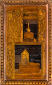 1484年にジョヴァンニ・マリア・プラティナによって象嵌されたリグナイの正典的聖歌隊、スーペリア・ストール 作： Giovanni Maria Platina