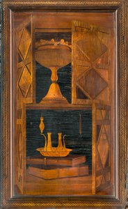 1484年にジョヴァンニ・マリア・プラティナによって象嵌されたリグナイの正典的聖歌隊、スーペリア・ストール 作： Giovanni Maria Platina