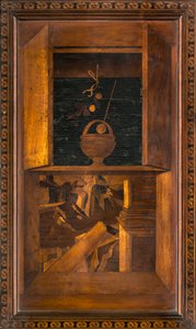 1484年にジョヴァンニ・マリア・プラティナによって象嵌されたリグナイの正典的聖歌隊、スーペリア・ストール 作： Giovanni Maria Platina