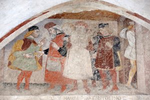 シモンの誘拐を企てる、トレントの福者シモンの生涯の物語 作： Giovanni Marinoni
