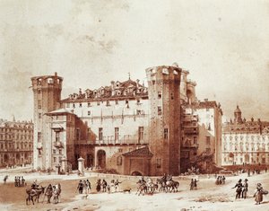 ジョヴァンニ・ミリアラ（1785-1837）によるトリノのパラッツォ・マダマの外壁 作： Giovanni Migliara