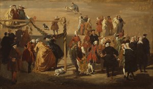 ナヴォーナ広場の祭り、1729 年。 作： Giovanni Paolo Panini