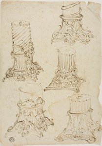 コリント式首都のスケッチ 作： Giovanni Paolo Panini