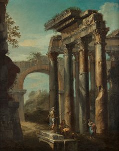 ローマ時代の遺跡 作： Giovanni Paolo Pannini
