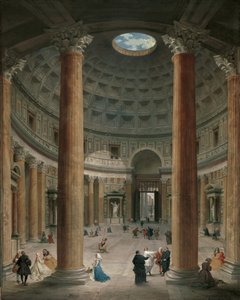パンテオンのインテリア、ローマのパニーニ、ジョヴァンニ・パオロ（1691-1765）