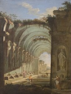 テルマエのある遺跡 作： Giovanni Paolo Pannini