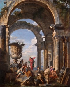 アテネで説教する聖パウロ 作： Giovanni Paolo Pannini