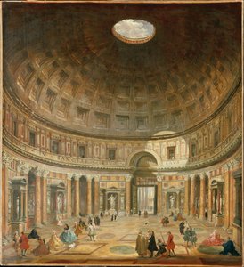 パンテオン、ローマのインテリア 作： Giovanni Paolo Pannini
