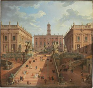 カンピドリオのビュー、ローマ、1750 作： Giovanni Paolo Pannini