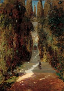 最初のミサで」、1885 作： Giovanni Segantini
