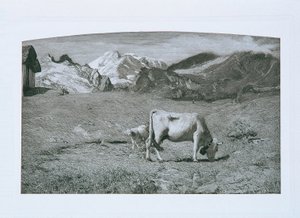 春の牧草地 作： Giovanni Segantini