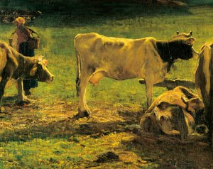 イタリア, ローマ, アッラ・スタンガ 作： Giovanni Segantini