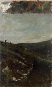 ミラノ近郊の風景 作： Giovanni Segantini
