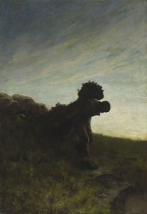 その日の最後の仕事その日の最後の仕事、1884。 作： Giovanni Segantini