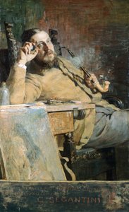 ジョバンニ・セガンティーニ著「ヴィットリオ・グルビシー・デ・ドラゴン 作： Giovanni Segantini