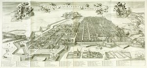 トリノの眺め、1672年 作： Giovanni Tommaso Borgonio