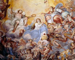 聖母の戴冠式、1725 作： Giovanni Tuccari