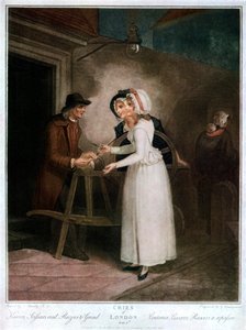 「研ぐナイフ、はさみ、かみそり」、1795年、1929年 作： Giovanni Vendramini