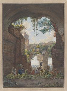 カラカラ浴場の内部、カリフォルニア州。 1780年 クリエイター：ジョヴァンニ・ヴォルパト、ルイ・デュクロス。 作： Giovanni Volpato, Louis Ducros