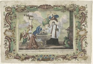 洗礼の秘跡 I. sacramentum baptismus / I. sacramento el baptismo (オブジェクトのタイトル) 七つの秘跡（シリーズタイトル）