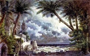 オセロ、セットデザイン、1920-30年頃（イラスト） 作： Giovanni Zuccarelli