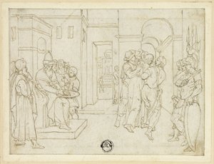 ピラトが手を洗い、キリストが連れ去られる 作： Giovanni da Bologna