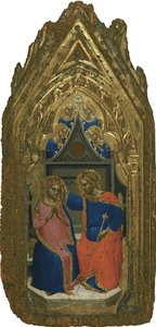 4人の天使の聖母の戴冠式 作： Giovanni da Bologna
