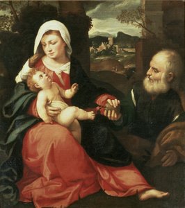 聖家族 作： Giovanni de Busi Cariani