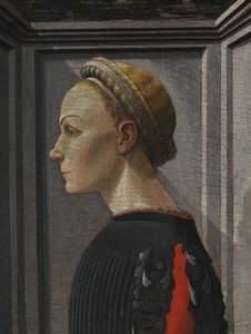 女性の肖像画。 作： Giovanni di Franco