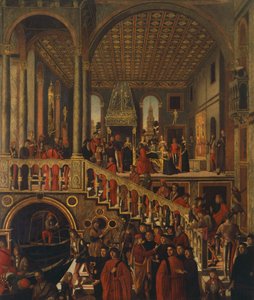 ベンヴェニュードの娘の奇跡の治癒 作： Giovanni di Niccolo Mansueti