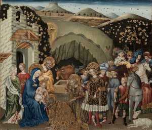 王の崇拝。 1440-45 作： Giovanni di Paolo