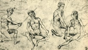 15世紀中期後半、1943年の4人の裸の男性。
