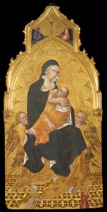 子供と天使とマドンナ。受胎告知、c。 1440 作： Giovanni di Paolo